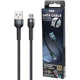 تصویر کابل شارژ ودیتا ریمکس مدل RC_124m میکرو REMAX Jany Series Aluminum Alloy Braided 2.4A data cable RC-124m