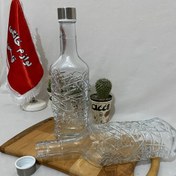 تصویر بطری آب شیشه ای آیس درب فلزی قیمت مناسب 
