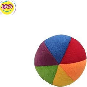 تصویر اسباب بازی توپ پارچه ای کوچک برند فرفره های رنگی 