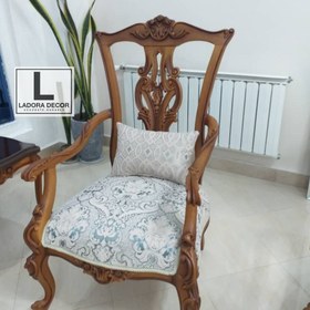 تصویر مبل کلاسیک 7نفره مدل رومانا 