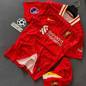 تصویر ست کیت اول پیراهن شورت لیورپول 2024/2025(تایلندی) - S Liverpool 2024/2025 Home Shirt and Shorts Kit (Thai)