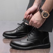 تصویر نیم بوت مردانه COCO مدل Salivan با رویه فوم رنگ مشکی 