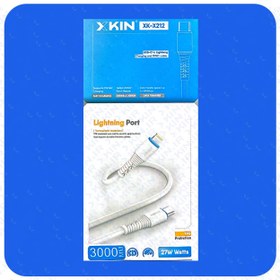 تصویر کابل شارژ USB به لایتنینگ ایکس کین مدل XK-X212 طول 3 متر قابلیت انتقال فایل 