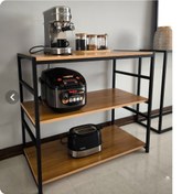 تصویر شلف کافی بار مدرن و فلزی 