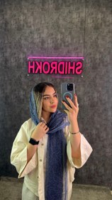 تصویر شال گیپور لبه حریر - مشکی Shale gipoor labd harir