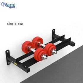 تصویر رک دمبل دیواری خانگی 1 طبقه کد kv1256 Home wall dumbbell rack code kv1256