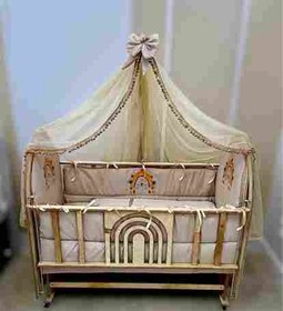 تصویر گهواره چوبی سایز ۱۲۰ 