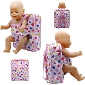 تصویر Outgoing Packets Toy Backpack Mini Bag Gift Home Room Decor for Barbie Dolls 