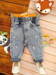 تصویر شلوار جین مام فیت 