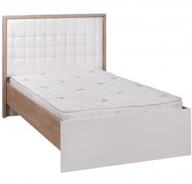 تصویر تخت خواب یکنفره مدل البرز لمسه خور برند آغاج سایز 200×90 