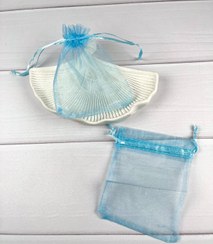 تصویر کیسه حریر ۹-۱۲ رنگ آبی 