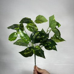 تصویر بوته گل مصنوعی پتوس فانتزی سبز ابلق 