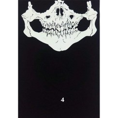 تصویر اسکارف اسکلتی جوکر دلقک شب تاب شبرنگ 