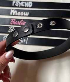 تصویر گردنبند چوکر چرمی 