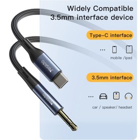 تصویر تبدیل صوتی یسیدو USB Type-C به جک ۳.۵ میلیمتر AUX Adapter USB Type-C to 3.5mm YAU36