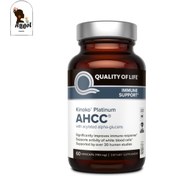 تصویر کپسول ای اچ سی سی پلاتینیوم AHCC آمریکایی Quality of Life Labs Quality Of Life, Kinoko Platinum Ahcc, 60 Vegi Capsul.usa