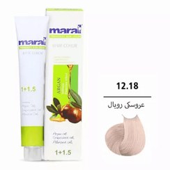 تصویر رنگ موی سری هایلایت مارال حجم ۱۰۰ میلی لیتر - 12-18 عروسکی رویال Maral Permanent Hair Highlight Color 100ml