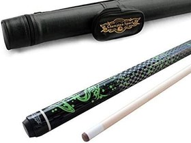 تصویر چمپیون Green Dragon Pool Cue Stick، دستکش بیلیارد، Predator 314 Taper، 12mm، نوک Kamui، قیمت خرده فروشی: MSRP 219 دلار (قاب سیاه، 20 اونس) 