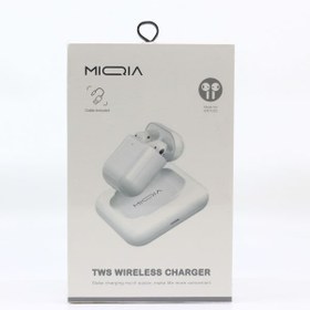 تصویر شارژر وایرلس ایرپاد برند Miqia مدل MWC02 ا Miqia MWC02 Airpod Wireless Charger Miqia MWC02 Airpod Wireless Charger