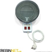 تصویر بخاری برقی دیواری مهسان سازه بدنه استیل 