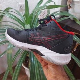 تصویر اسیکس اسکای الیت 2 کیفیت مستر کوالیتی ویتنام والیبال هندبال بسکتبال در حد اورجینال asics sky elite ff 2mt رنگ مشکی قرمز 