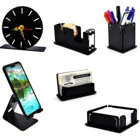 تصویر ست رومیزی فلزی 6 تکه 