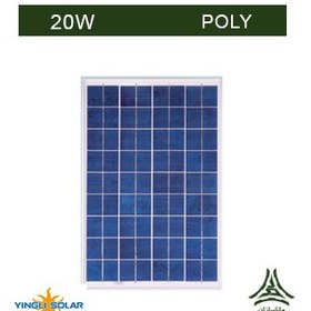 تصویر پنل خورشیدی پلی کریستال 20 وات YINGLI مدل YL020P-17B 