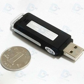 تصویر دستگاه ضبط صدای مینیاتوری USB مدل 16 گیگابایت مشکی 