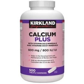 تصویر کلسیم پلاس کرکلند KIRKLAND SIGNATURE CALCIUM PLUS 