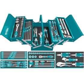 تصویر مجموعه ابزار 59 پارچه صنعتی توتال THTCS12591 Total 59 Pcs Tool Chest Set- THTCS12591