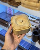 تصویر قندان بامبو مربع Square bamboo candy