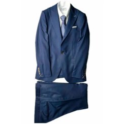 تصویر کت و شلوار سرمه ای آریوان SG88 