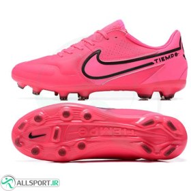 تصویر کفش فوتبال نایک تمپو طرح اصلی Nike Tiempo Legend 9 Elite FG Pink Black 