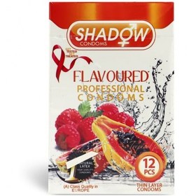 تصویر کاندوم شادو مدل میوه ای Flavoured بسته 12 عددی Shadow Flavoured condom 12 pcs