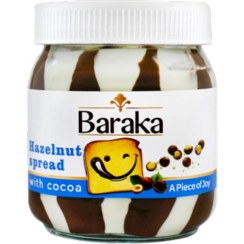 تصویر شکلات صبحانه فندقی دو رنگ باراکا 300 گرم 