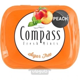 تصویر خوشبو کننده دهان بدون شکر هلو با شیرین کننده 14 گرم کامپس Compass ا Compass mints peach sugar free with sweeteners 14 g Compass mints peach sugar free with sweeteners 14 g