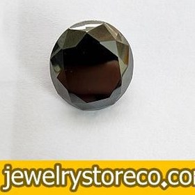 تصویر جواهر موزانایت سیاه باتراش الماس 26.15قیراط کدmz22 