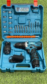 تصویر دریل شارژی12ولت 2باطری با لوازم مدل CX-1210 برند CLIMAX 