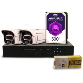 تصویر پک دوربین مداربسته دید در شب رنگی هارد 500 ا PACKAGE 2 CCTV HDD 500 WarmLight 5 PACKAGE 2 CCTV HDD 500 WarmLight 5