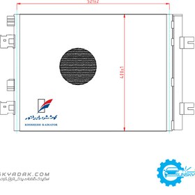 تصویر رادیاتور کولر ( کندانسور کولر ) رنو L90 ( ال90 ) جدید کپسول دار کوشش 