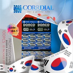 تصویر تیغ اصلاح سنتی دورکو (بیمه ارسال، اصلی - ساخت ویتنام - لایسنس کره جنوبی - 10 بسته 10 عددی - DORCO TRADITIONAL PLATINUM RAZOR_HQ ) NEW PLATINUM COATING (SUPER SHARP)