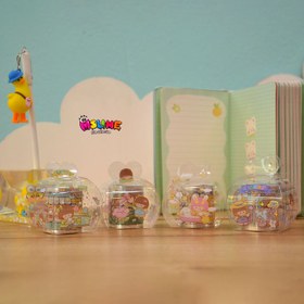 تصویر چسب واشی عروسکی پهن شفاف طرحدار فانتزی 