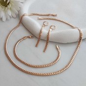 تصویر سرویس کارتیر تخت زنانه_رنگ ثابت و ضدحساسیت طرح طلا NS51 