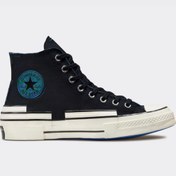 تصویر کتانی کانورس ساقدار مدل trippy heel رنگ مشکی با رویه دولایه - ۴ Converse 1970 high top trippy heel