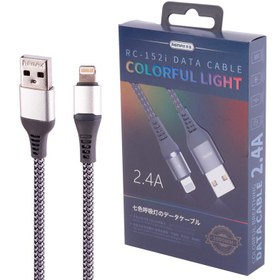 تصویر کابل آیفونی فست شارژ Remax RC-152i 2.4A 1m Remax RC-152i 2.4A 1m Lightning Cable