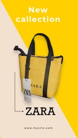 تصویر کیف دستی سایز کوچیک zara 