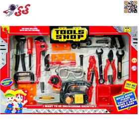 تصویر جعبه ابزار اسباب بازی کارگاهی با اره موتوری TOOLS SET 1313 