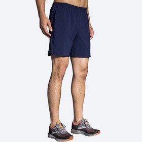 تصویر شورت ورزشی مردانه بروکس مدل Brooks Men's Sherpa 7" 2-in-1 Short|سرمه ای 