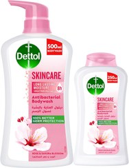 تصویر ژل دوش و شستشوی پوست Dettol، عطر گل رز و ساکورا برای محافظت موثر از میکروب و بهداشت شخصی، 250 میلی لیتر و 500 میلی لیتر (بسته 2 عددی) (بسته بندی ممکن است متفاوت باشد) - ارسال 20 روز کاری ا Dettol Skincare Showergel & Bodywash, Rose & Sakura Blossom Fragrance for Effective Germ Protection & Personal Hygiene, 250ml and 500ml (Pack of 2) (Packaging may vary) Dettol Skincare Showergel & Bodywash, Rose & Sakura Blossom Fragrance for Effective Germ Protection & Personal Hygiene, 250ml and 500ml (Pack of 2) (Packaging may vary)