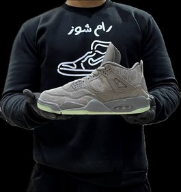 تصویر کتونی نایک جردن 4 مدل Air jordan 4 kaws 